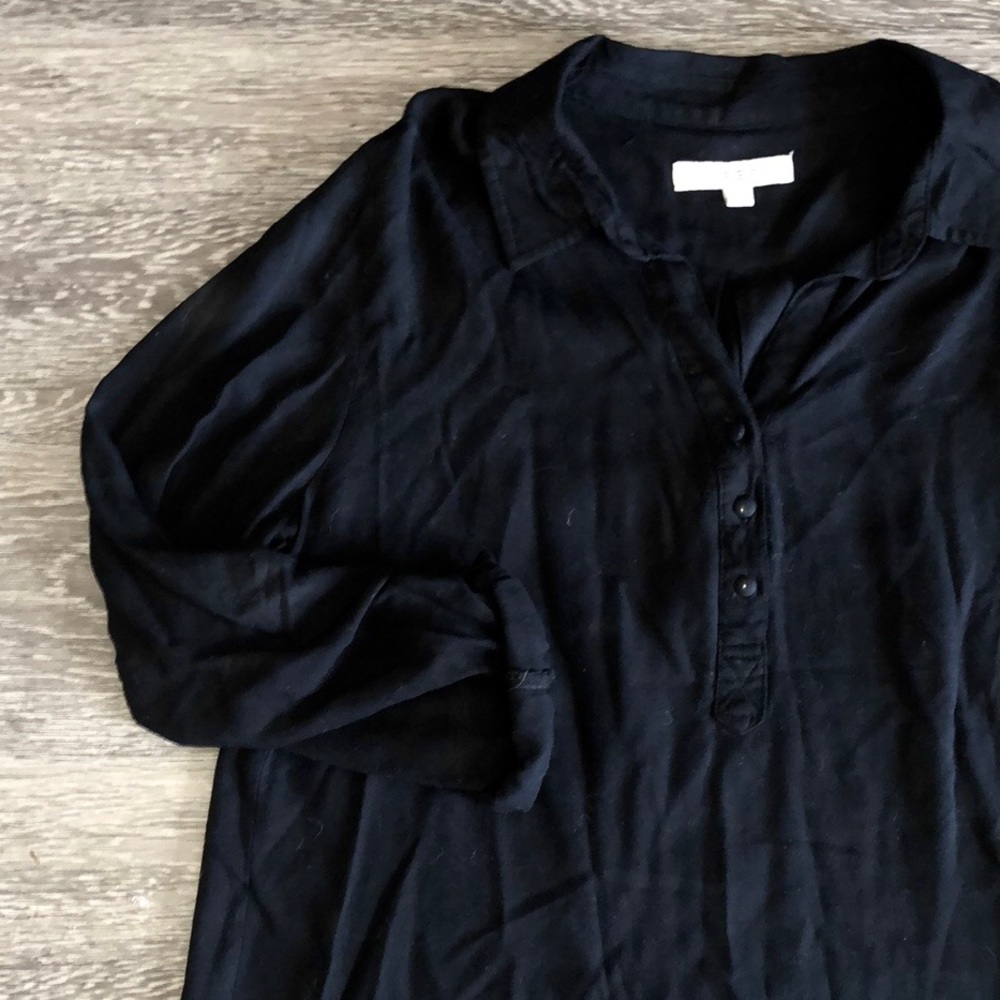 Francesca’s Harper Collared Half Button Down - image 3